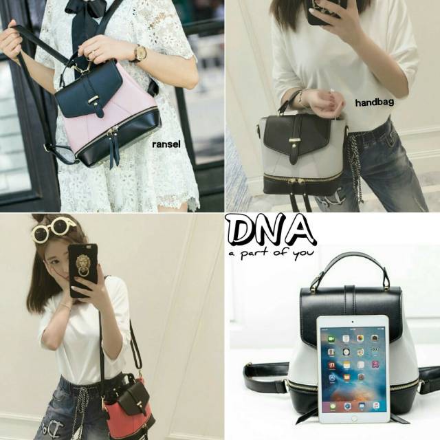 Tuton Ritz Bawah Backpack Korea Tas Gendong Lucu Selempang Cantik Tas Kuliah Murah Lokal Bandung