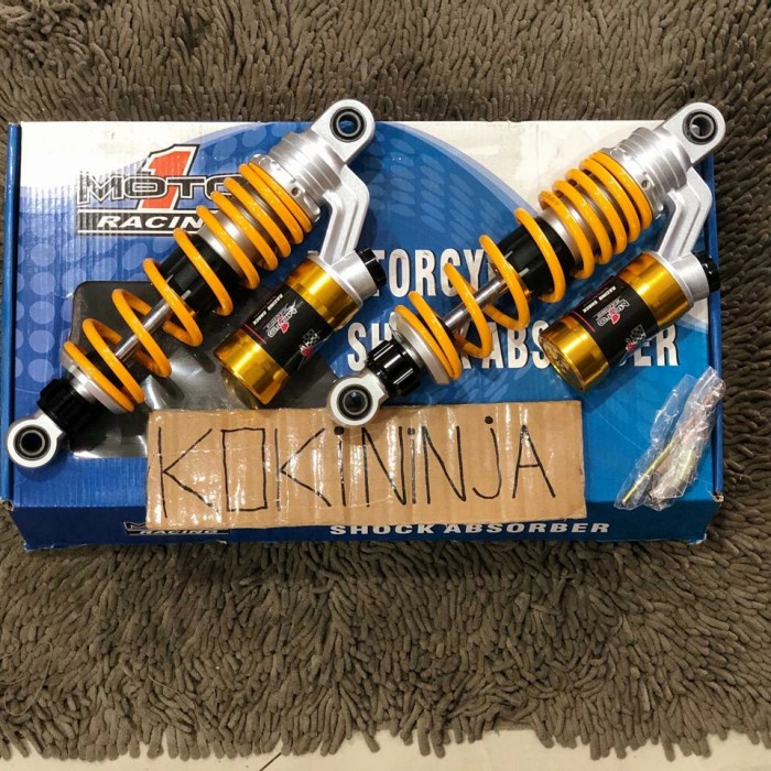 shock moto1 bebek 280mm yellow klik moto 1 racing jupiter z f1zr f1