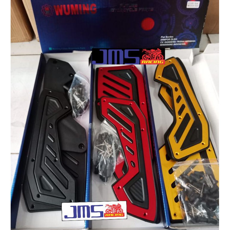 bordes pijakan karpet kaki yamaha nmax new 2020 wuming cnc warna gold merah hitam pnp