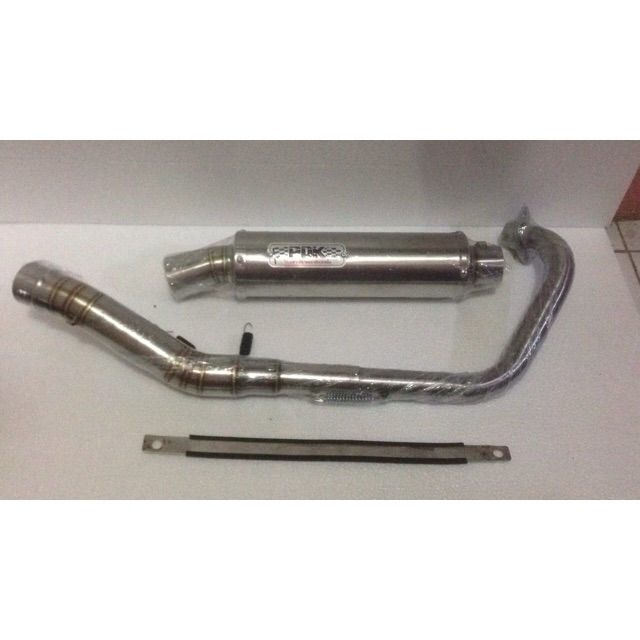 Knalpot racing stenlis PDK corong terompet buat motor satria fu