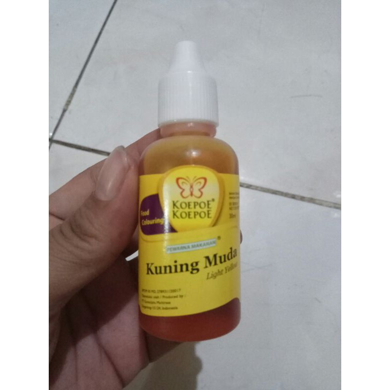 

Pewarna Kupu Kuning Muda 30ml