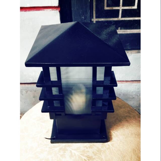 Lampu pilar pagar minimalis