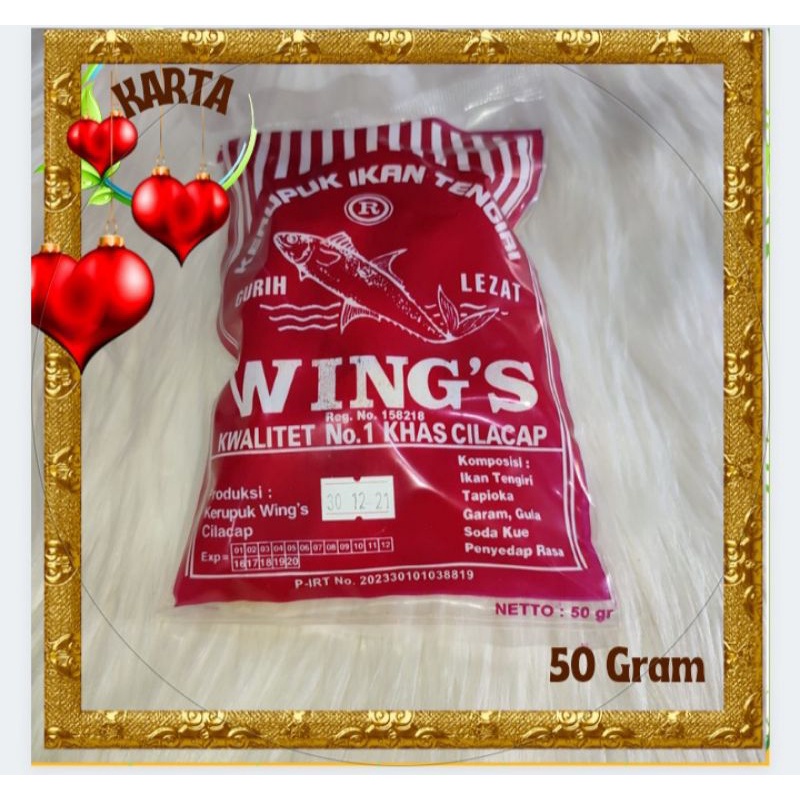 

Best seller kerupuk tengiri cilacap kecil wings king naya