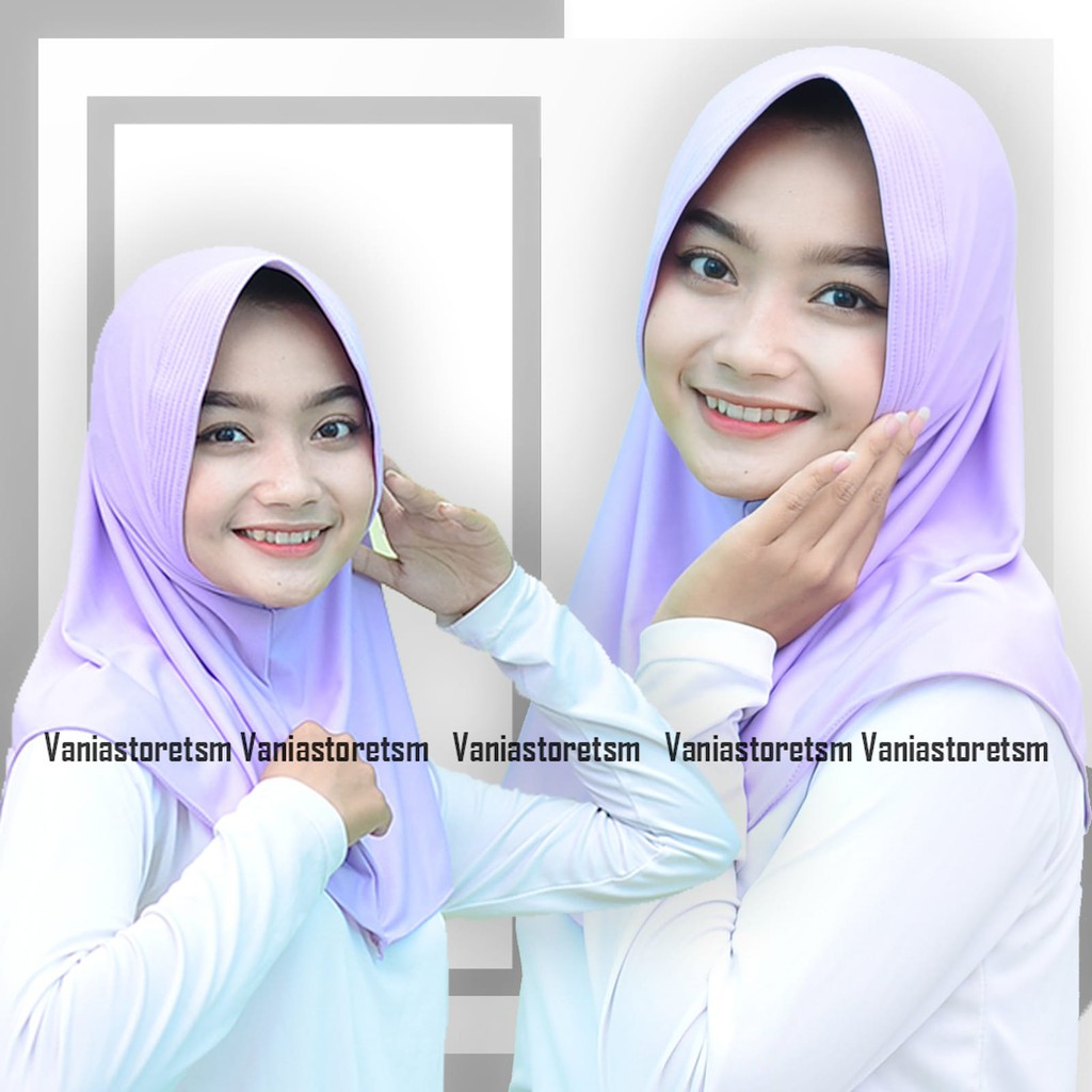 HIJAB SPORT MENUTUP DADA PREMIUM OLAHRAGA