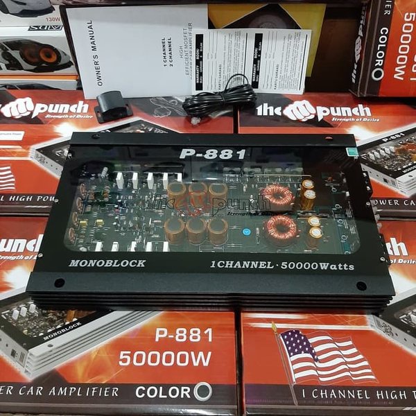Amplifier MONOBLOCK Amplifier MONOBLOK The PUNCH P-881 POWER MONOBLOK Murah