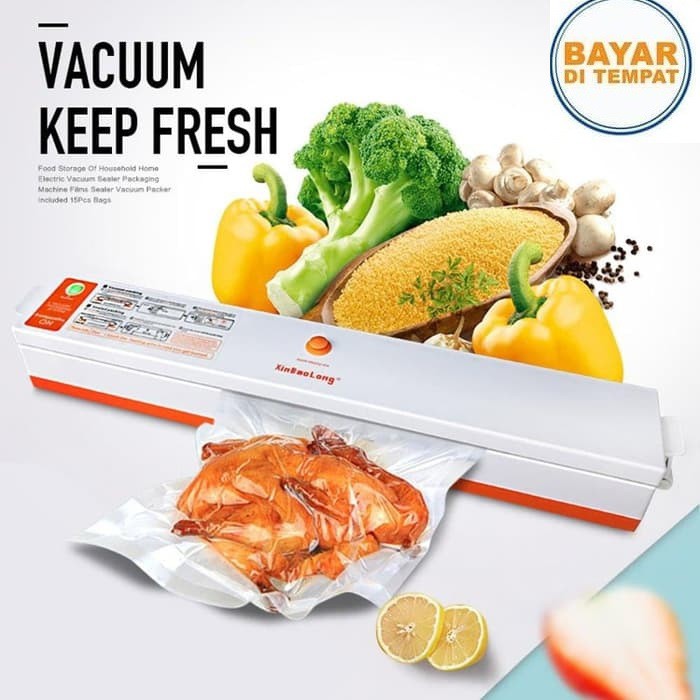 Mesin Vacuum Sealer Alat Pres Vacum Sedot Udara Angin Plastik Kemasan