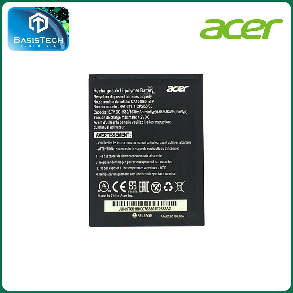 BATERAI ACER Z4 Z140 Z160 BAT-A611 - ORI99 GOOD QUALITY