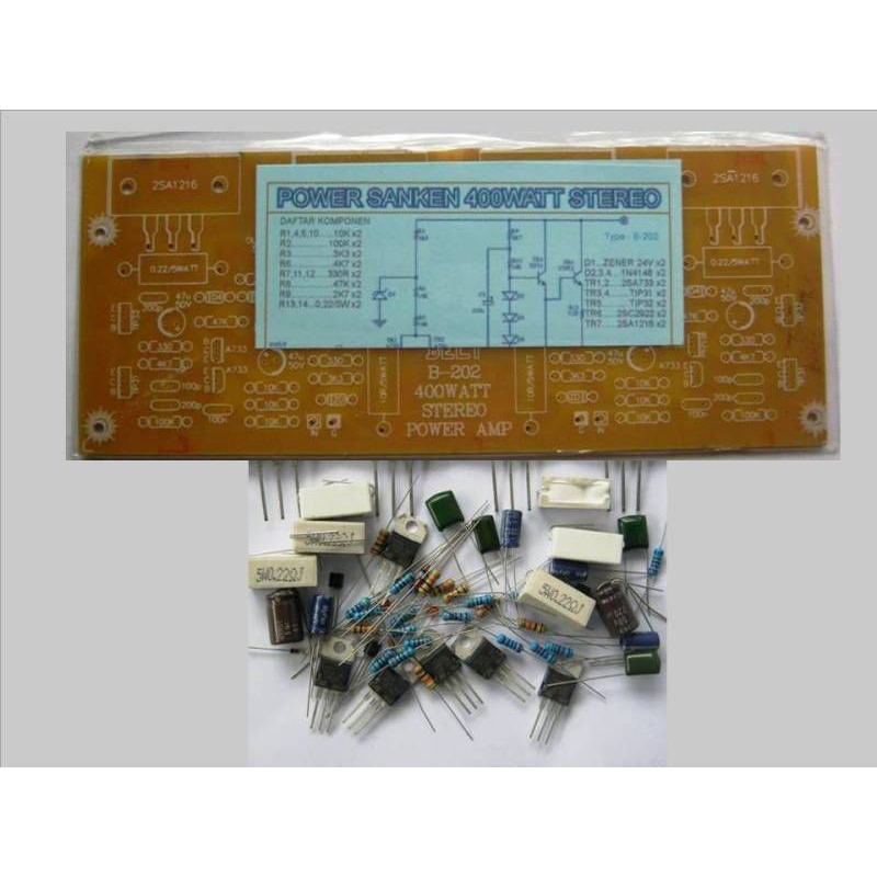 DIY driver power amplifier 400 watt stereo