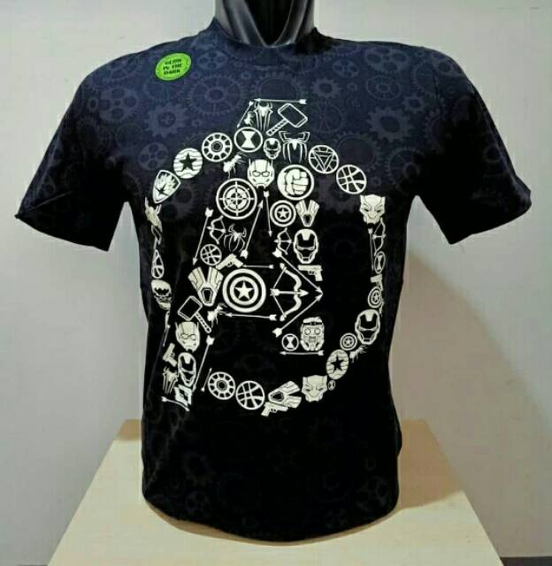 Kaos Avengers dan Iron Man Motif