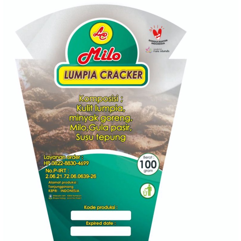 

Lumpia Cracker Milo 100grm