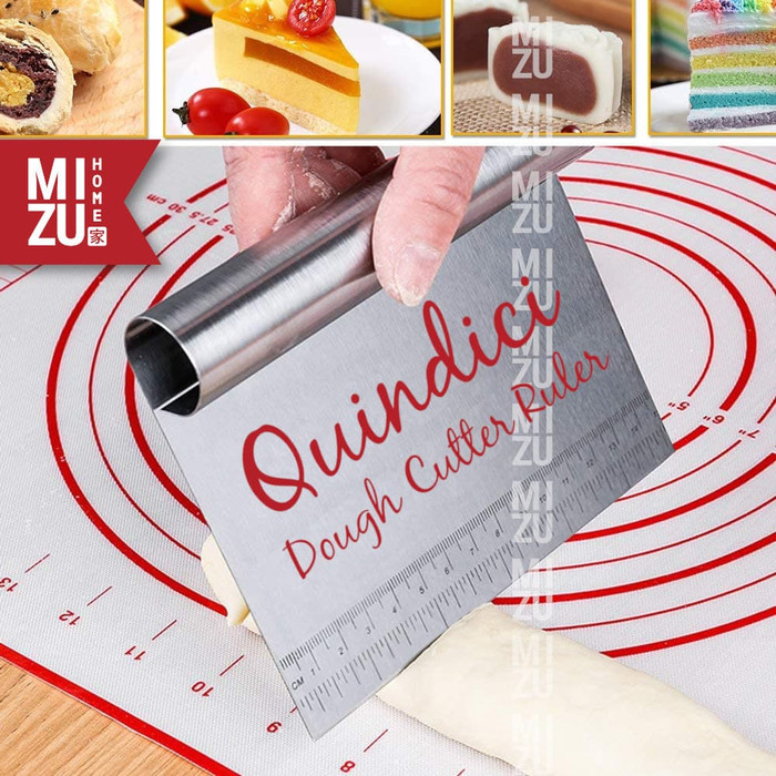 

R45Dgf5 Quindici Ruler Dough Cutter Knife Pemotong Adonan Kue Penggaris Sus430 6Dyhr57