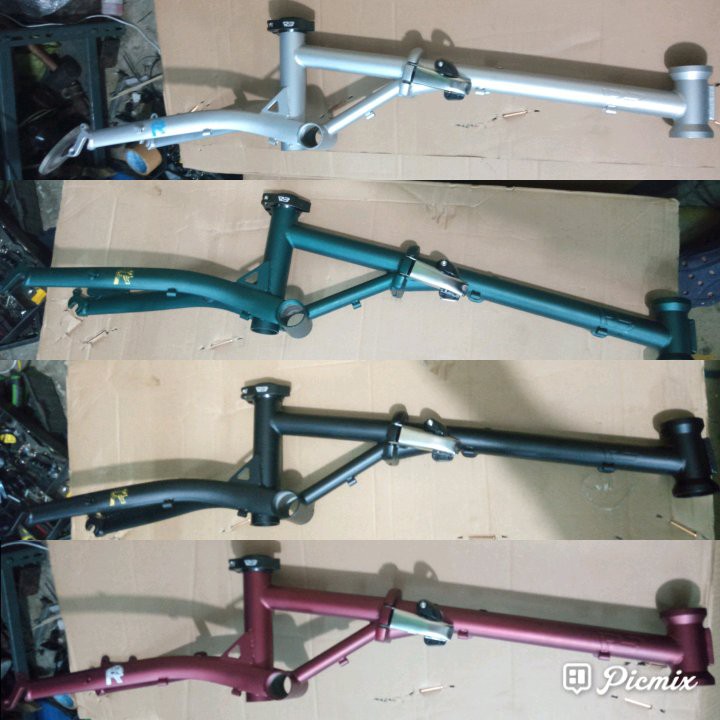 Frame Batangan sepeda lipat 16" cromoly look like troy / Fnhon GUUST