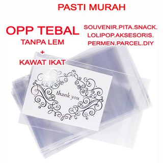  HARGA  PABRIK 1 kg Plastik Kaca  Bening  OPP Souvenir 