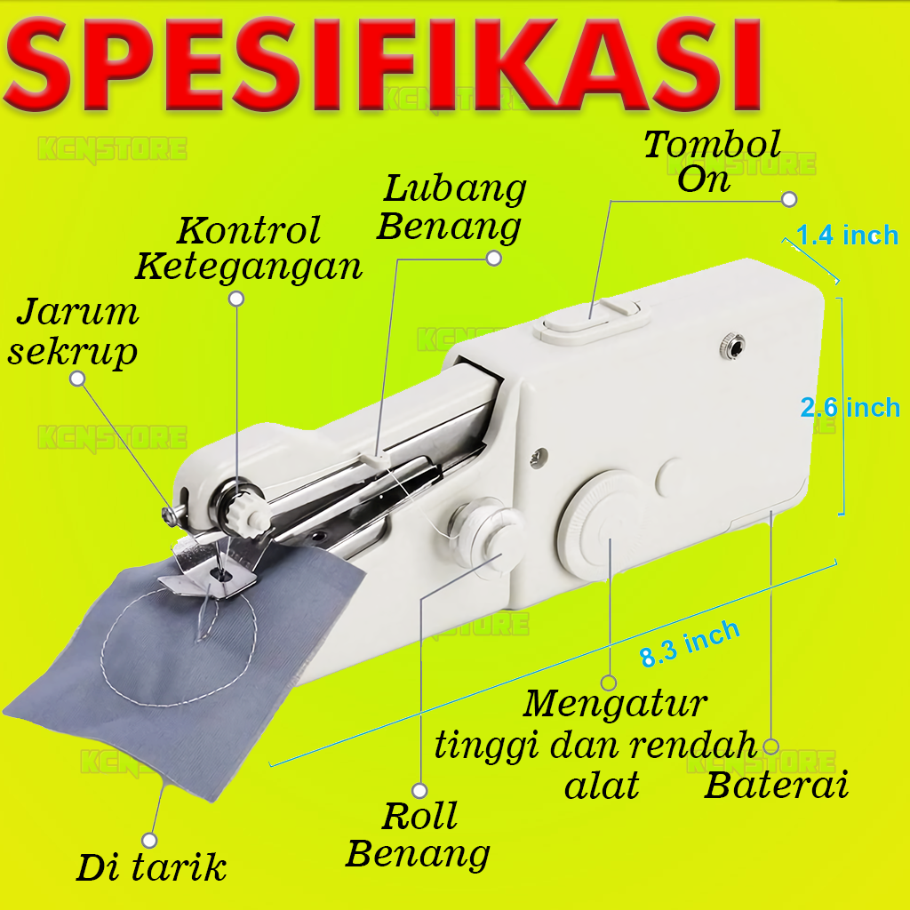 ALAT JAIT PORTABLE MESIN JAHIT MENJAHIT JAIT TANGAN MINI KECIL PORTABLE PORTABEL ELEKTRONIK STAPLES-4
