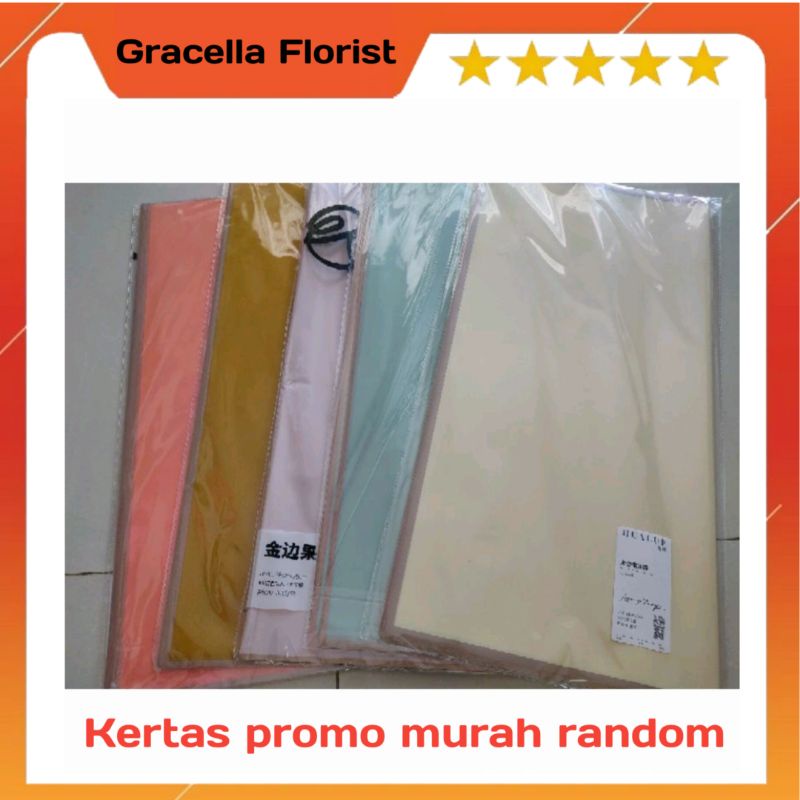

Kertas bunga per pck murah meriah