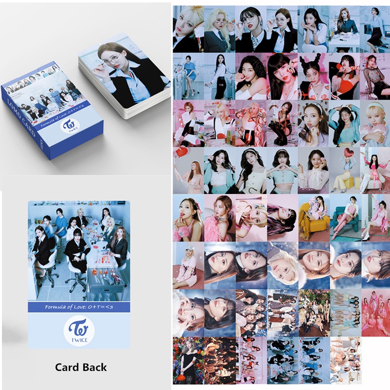 55pcs/box TWICE photocards 2022 TWICE4 The Feels Formula of Love Taste of Love Lomo Card HD Photo Card