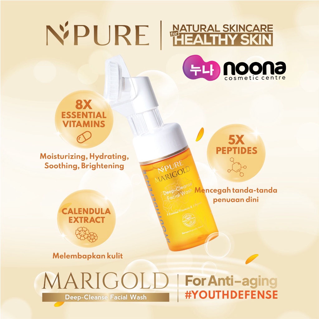 NPURE MARIGOLD DEEP-CLEANSE FACIAL WASH