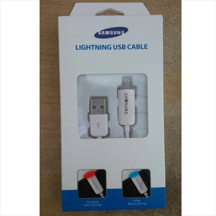 Lightning Cable USB (Samsung) / Smart Kabel USB LED 1 Meter Micro USB