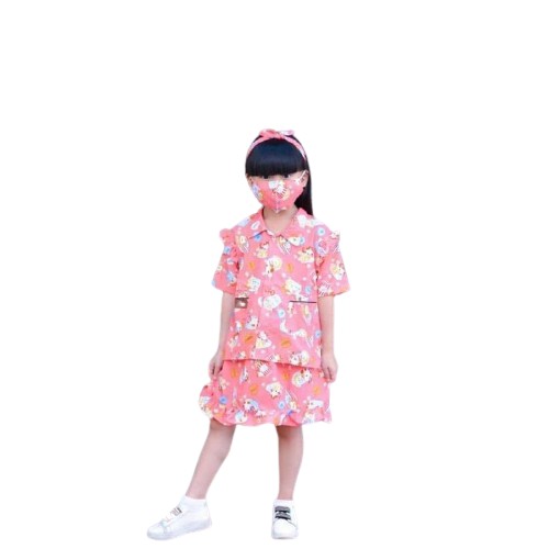 SET KIAGO/ SET ROK KIGO / SETELAN ANAK PEREMPUAN / DRESS ANAK CEWE 1-5 TAHUN