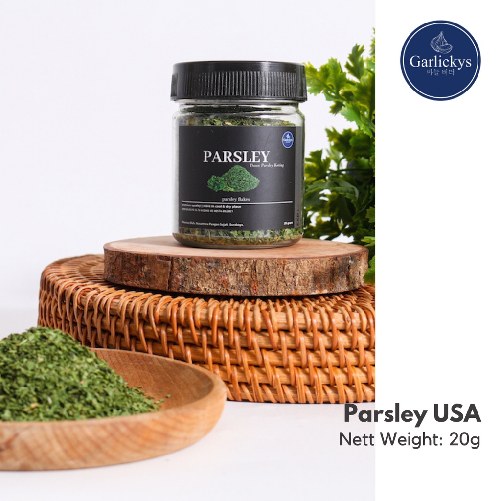 GARLICKYS Bumbu MPASI Daun Parsley Oregano Rosemary Kering Italian Mix Herbs Bubuk Flakes Peterseli USA Premium Quality