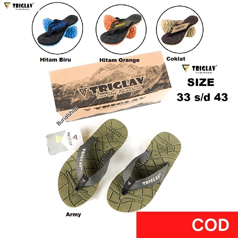 Sandal Gunung Pria Original Sendal outdoor Cowok Jepit Hiking Outdoor Adventure Dewasa Anak Anak BS