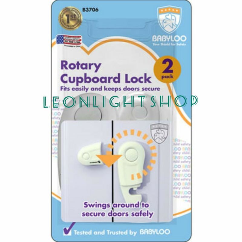 BABYLOO PENGAMAN LEMARI ROTARY CLOCK 9.3x4.3 CM/ACE HARDWARE CUPBOARD ROTARY LOCK/ACE PENGAMAN LACI