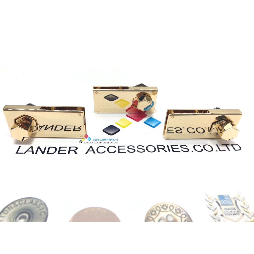 Lander Bag Lock - Turn Lock - Alloy Bag lock - Aksesories Tas - Leather - FX1453