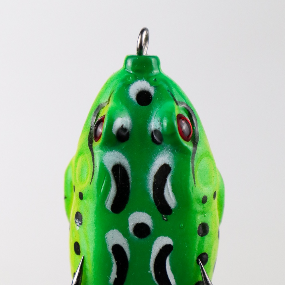 Umpan Pancing Silikon Bentuk Kodok - UMK01 - Green, soft rog  umpan casting GABUS toman