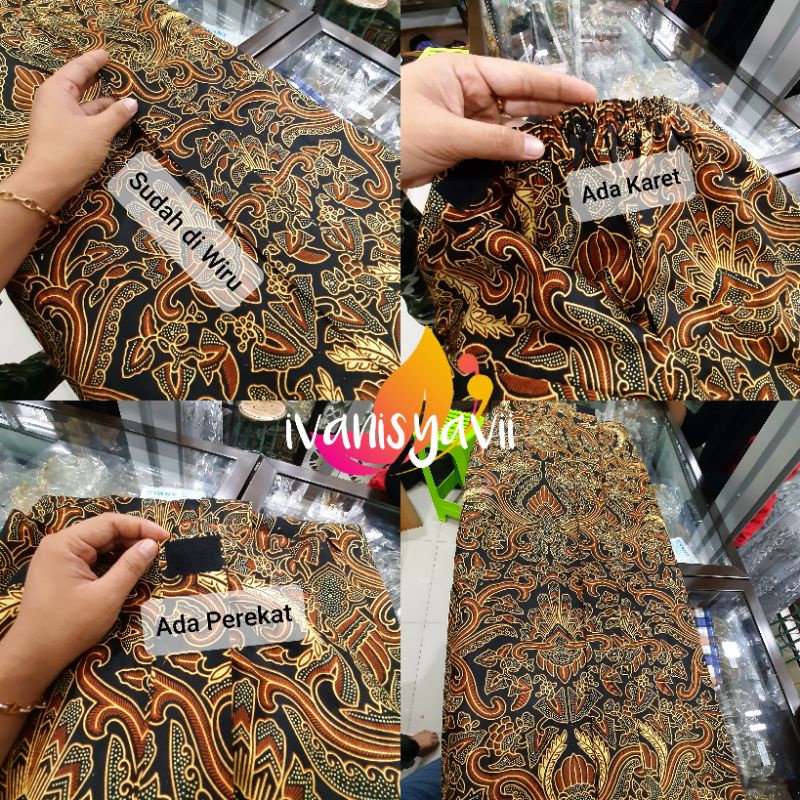 Baju Couple Adat Jawa/ Baju Prewed, Basahan Motif Jumputan