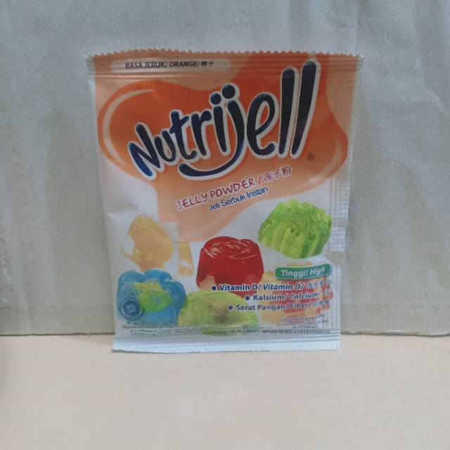 15gr tepung serbuk agar jelly NUTRIJELL nutrijell Jeruk / Orange