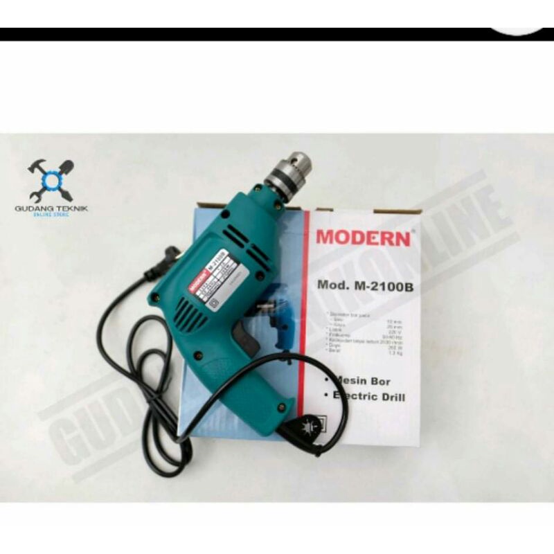 Mesin Bor Modern M 2100 B / Bor Listrik Modern M2100B 10 MM original bymodern murah dan berkualitas