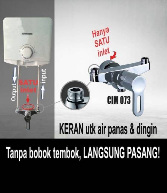 Instant mixer shower Cello CIM 073/ Kran mixer sistem langsung CIM 073