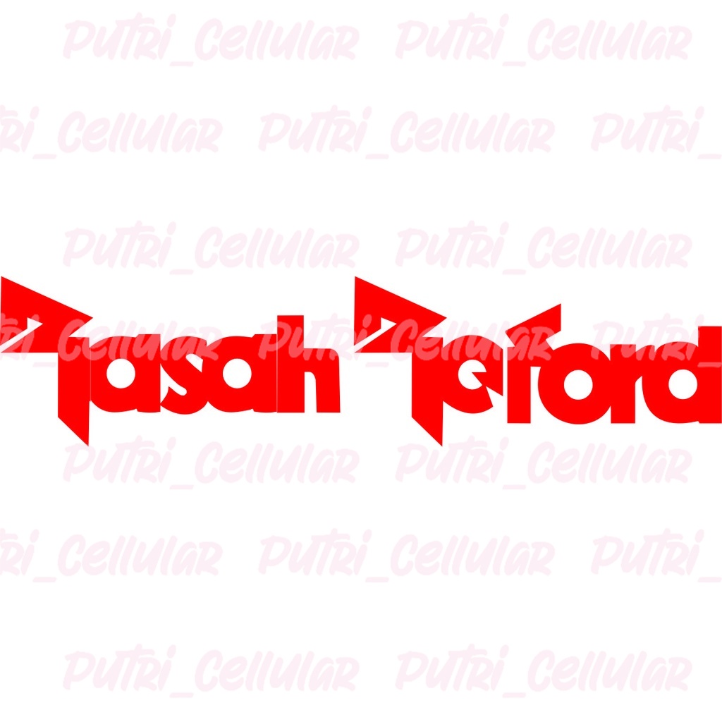 Cutting stiker Kata-kata merk plesetan Rasah repot TRIBAL 2 Merk2 Mobil