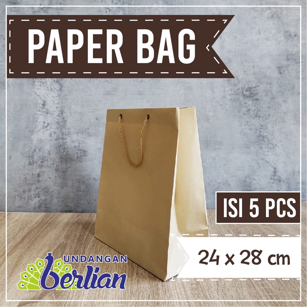 

Paper bag Coklat Polos 24 x 28 Paperbag Coklat Papper Bag Coklat Polos 24x28 cm