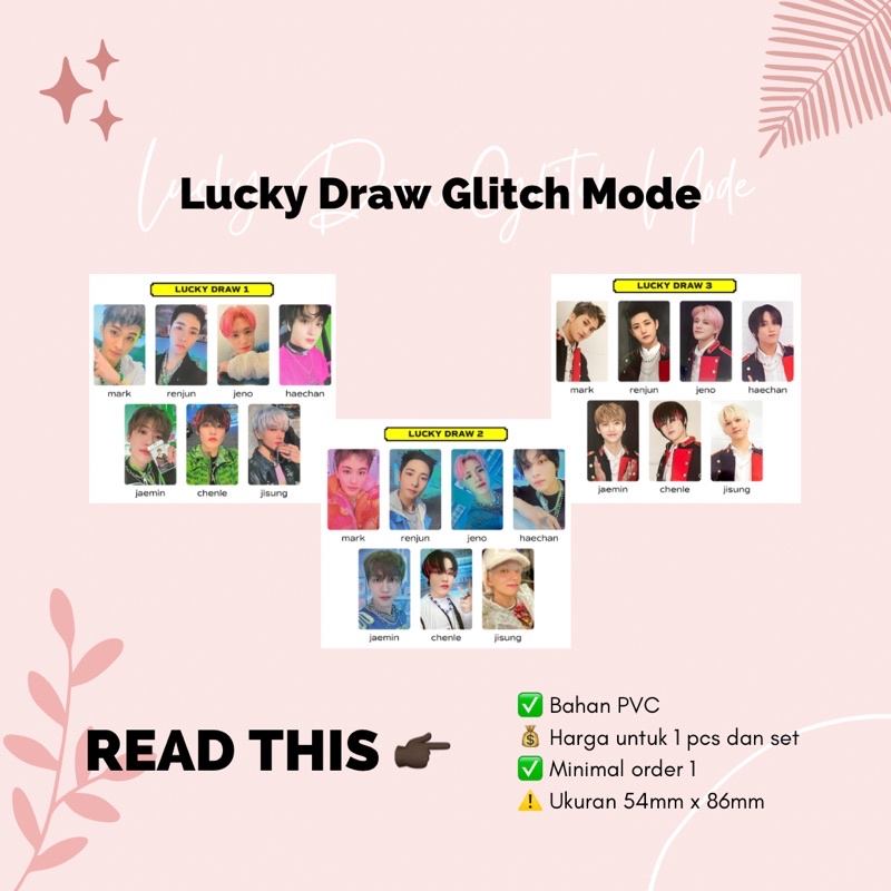 LUCKY DRAW NCT DREAM GLITCH MODE POP UP STORE FANMADE INDONESIA