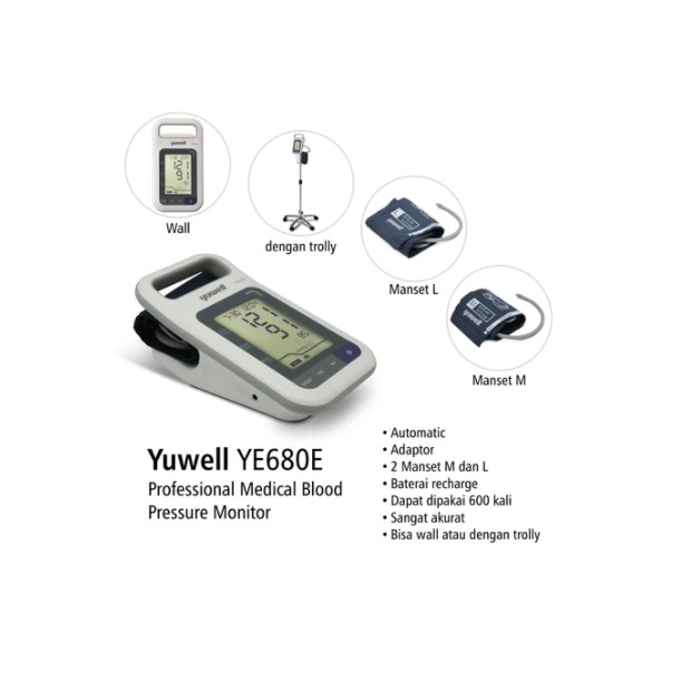 Tensimeter Digital Yuwel YE 680E / Tensi Digital Yuwel pakai roda