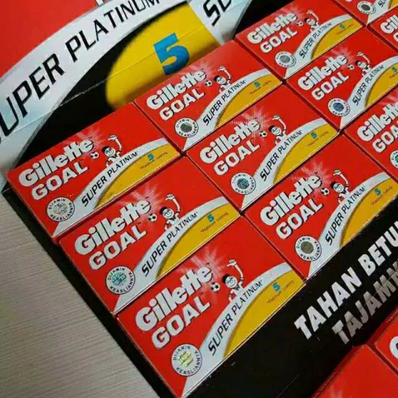 

Silet goal platinum isi 5 silet per pack. Harga per pack kecil