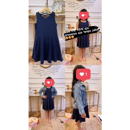 (New) Dress place 7/8 tahun baju anak branded sisa export