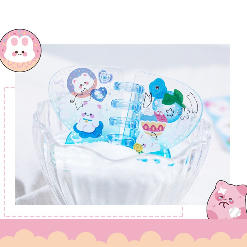 Bear and Rabbit Fantasia Diary Deco Stickers