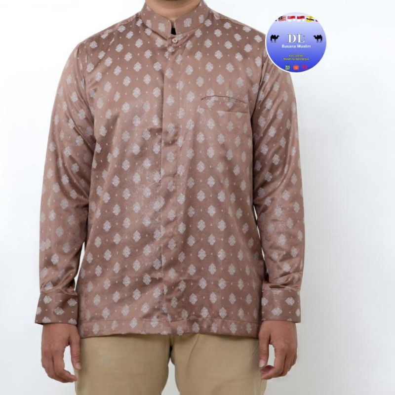 BAJU KOKO KAMEJA DL BUSANA MUSLIM BAHAN KATUN KOREA
