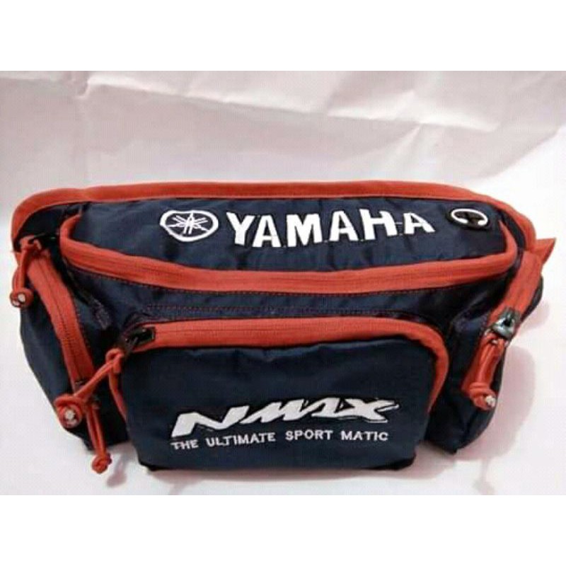 WAISBAG TAS SELEMPANG TAS PINGGANG  MOTOR NMAX PRIA/WANITA lOGO BORDIR