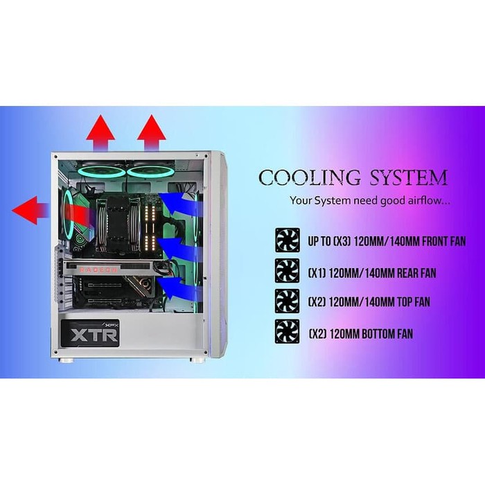 CUBE GAMING DUSTIN BLACK - ATX - LEFT SIDE TEMPERED GLASS - PSU COVER - RGB FRONT PANEL