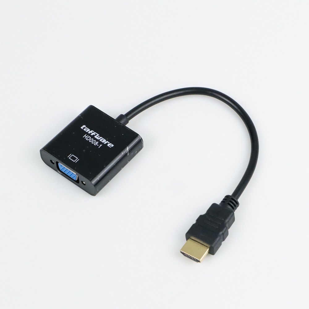 Taffware Adapter HDMI ke VGA Female dengan Audio - HD008-1 - Black