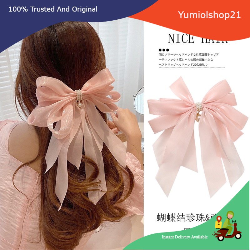 (Yumiolshop21)  Pita Jepit Rambut korea kain satin Premium impor