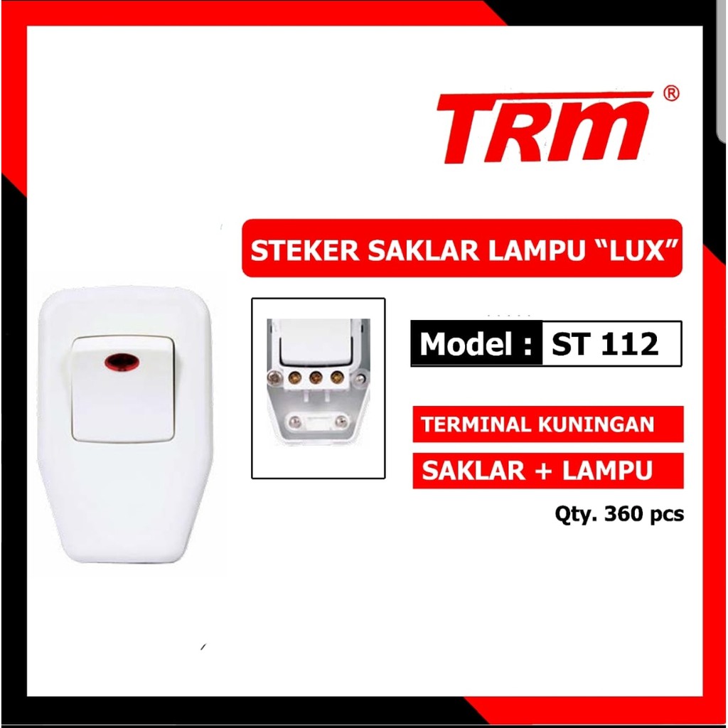 TRM ST-112 LUX Steker Arde Saklar Switch Lampu LUX / Colokan Listrik