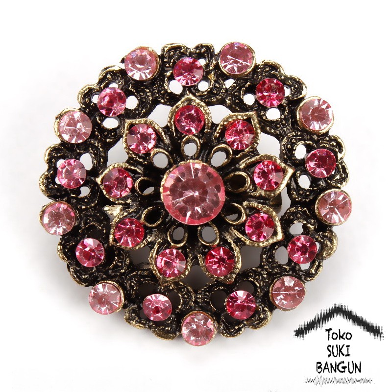 BRK 009-012 Bros Pin Mungil Bunga Wanita Fashion Flower Brooch Women