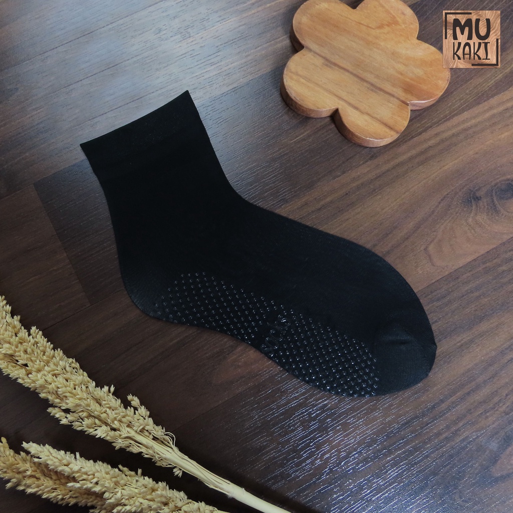 Kaos Kaki Stocking Polos dan Anti Slip Wanita Mukaki