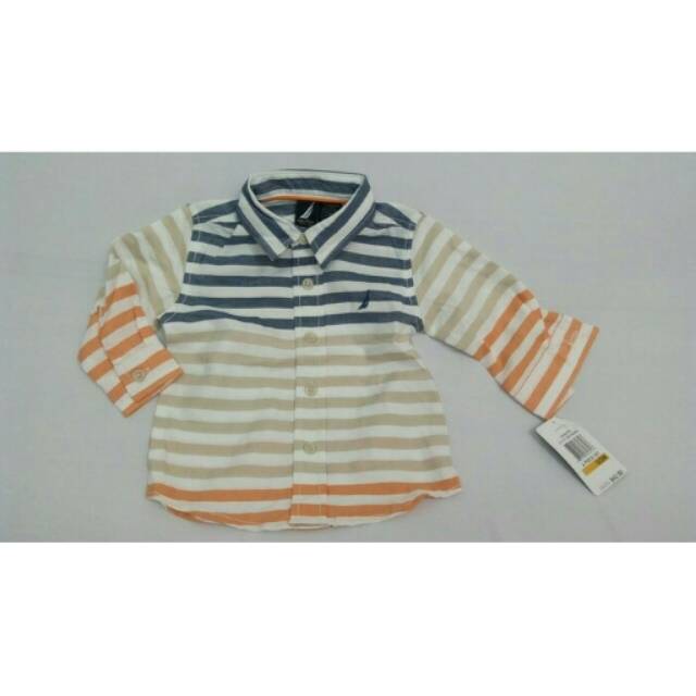 Nautica Kemeja Garis Warna