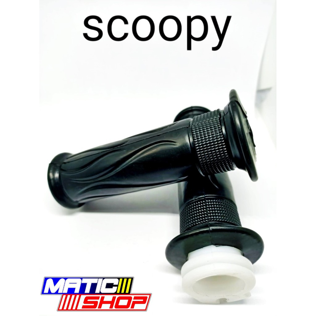 Handgrip Selongsong Gas Motor Honda Scoopy Karbu Satu Set