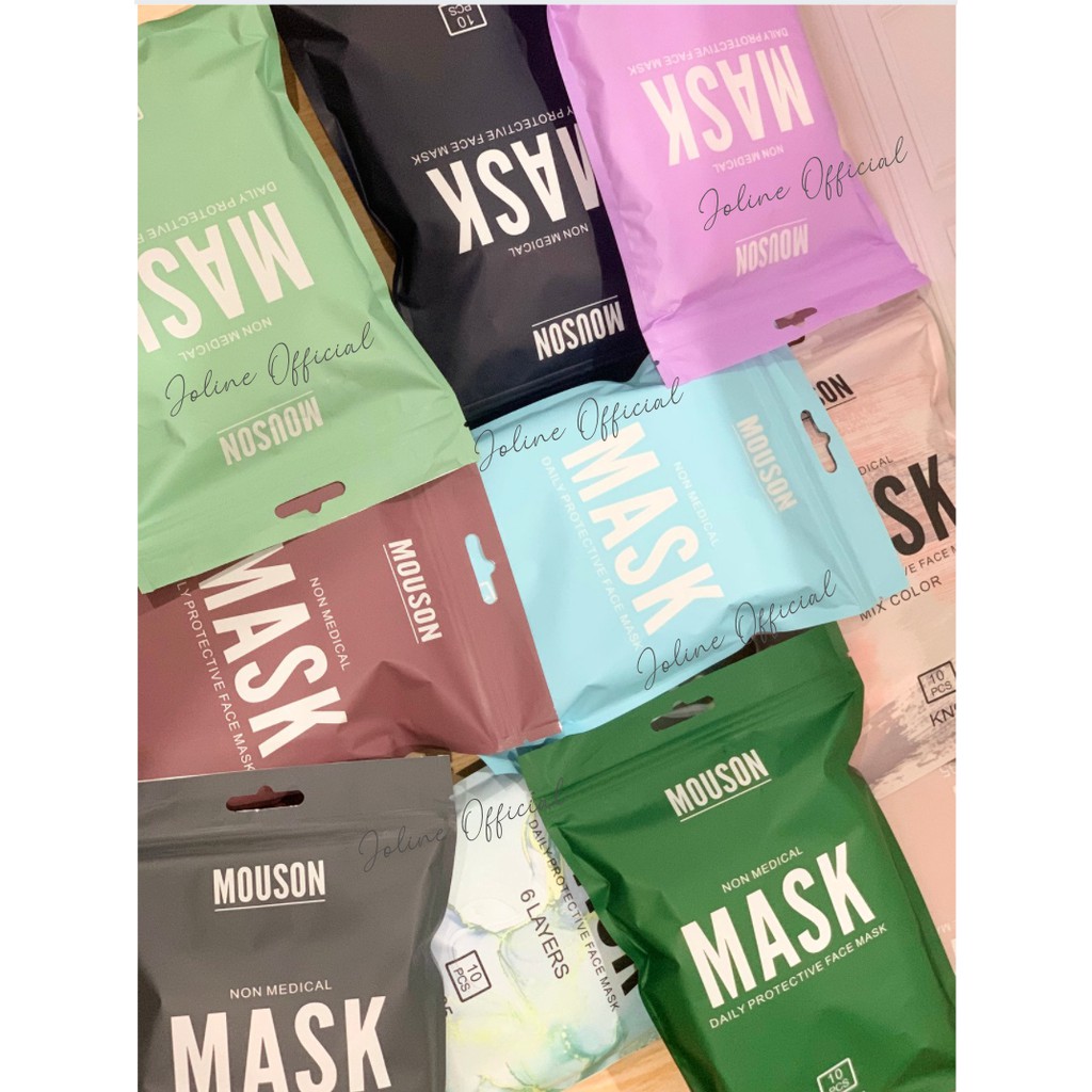 Masker KN95 Mouson Face Mask 5ply / 6ply EARLOOP Isi 10pcs Masker KN 95 Mouson Disposable Face Mask 5 LAPIS  isi 10pcs